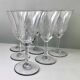 6 engraved wine glasses