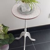 Vintage tripod pedestal table