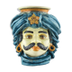 Vase turban bleu ciel homme