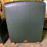 Paire de fauteuils Club cuir vert Poltrona Frau édition limitée