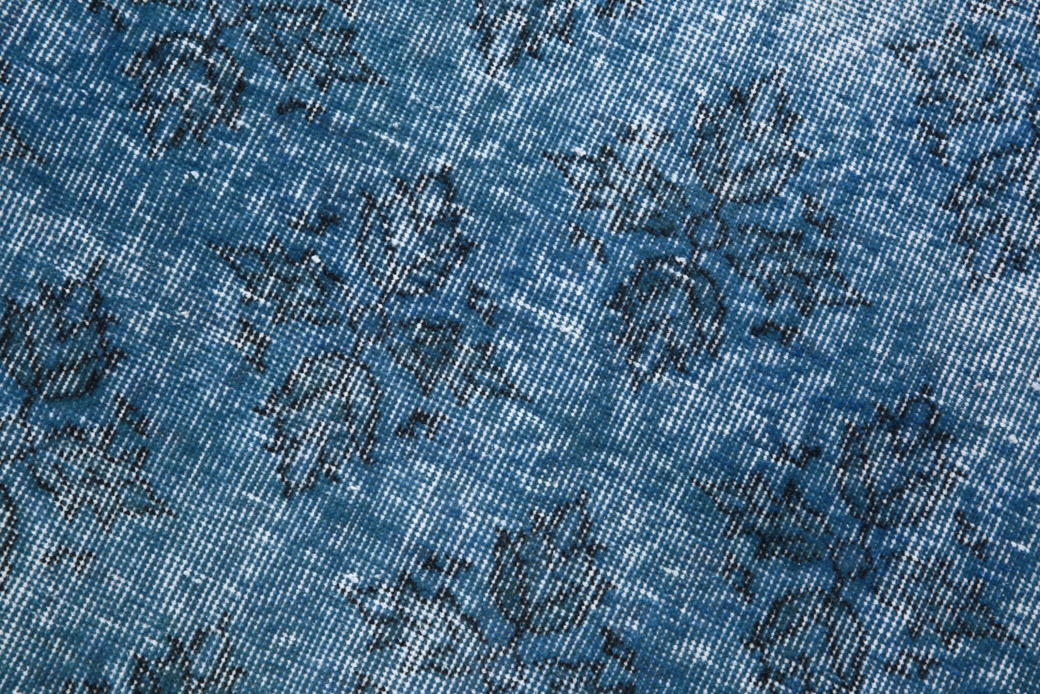 4x7 Shades Of Blue Classic Vintage Rug, 112x205Cn