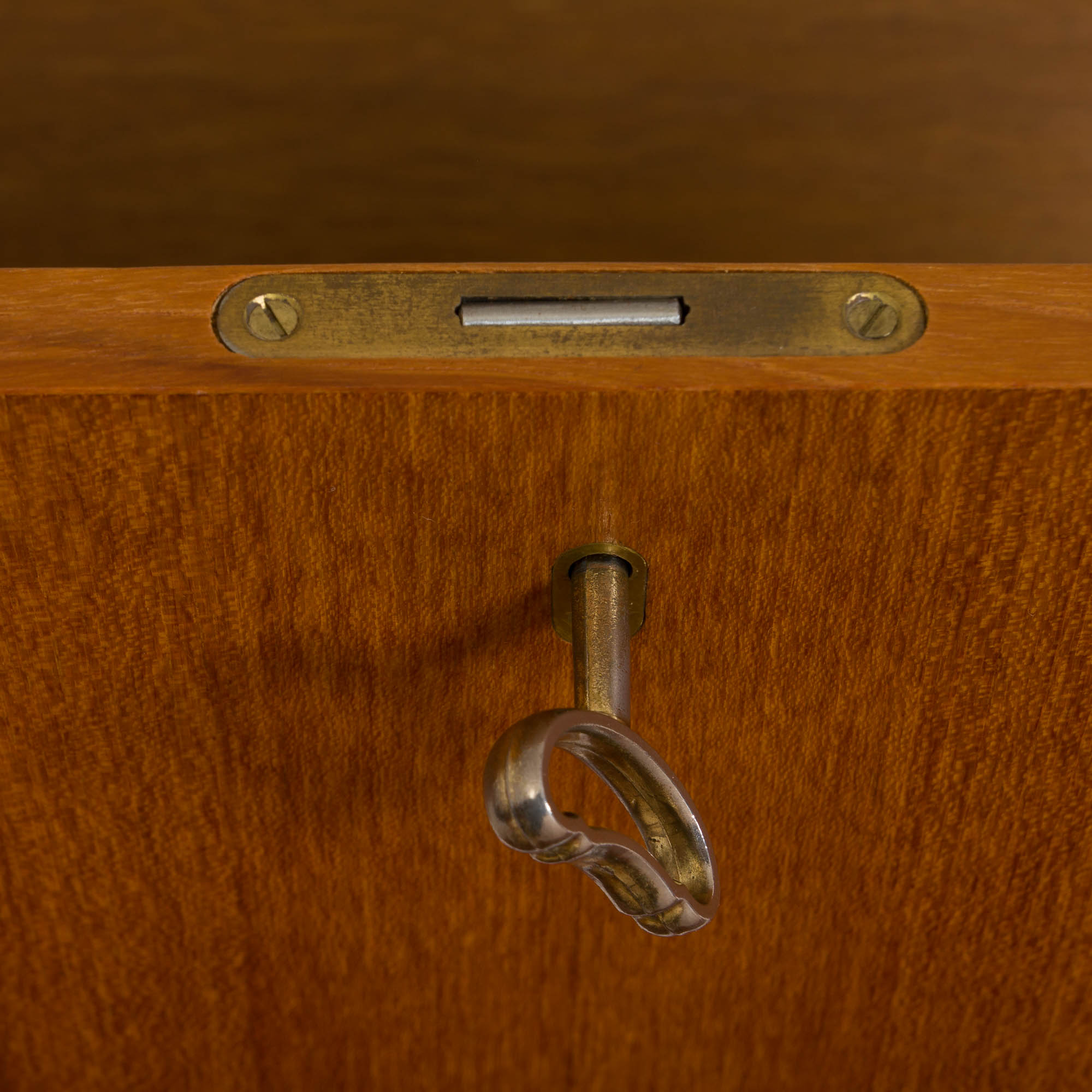 Scandinavian teak wall unit with sideboard and bar cabinet