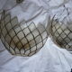 Set of 2 mother-of-pearl wall lamps, 1970s
