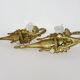 Pair of Art Nouveau bronze wall lights