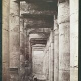 Photographie, tirage albuminé - Abidos, temple de Séthi 1er, Pascal Sébah (1823-1886)