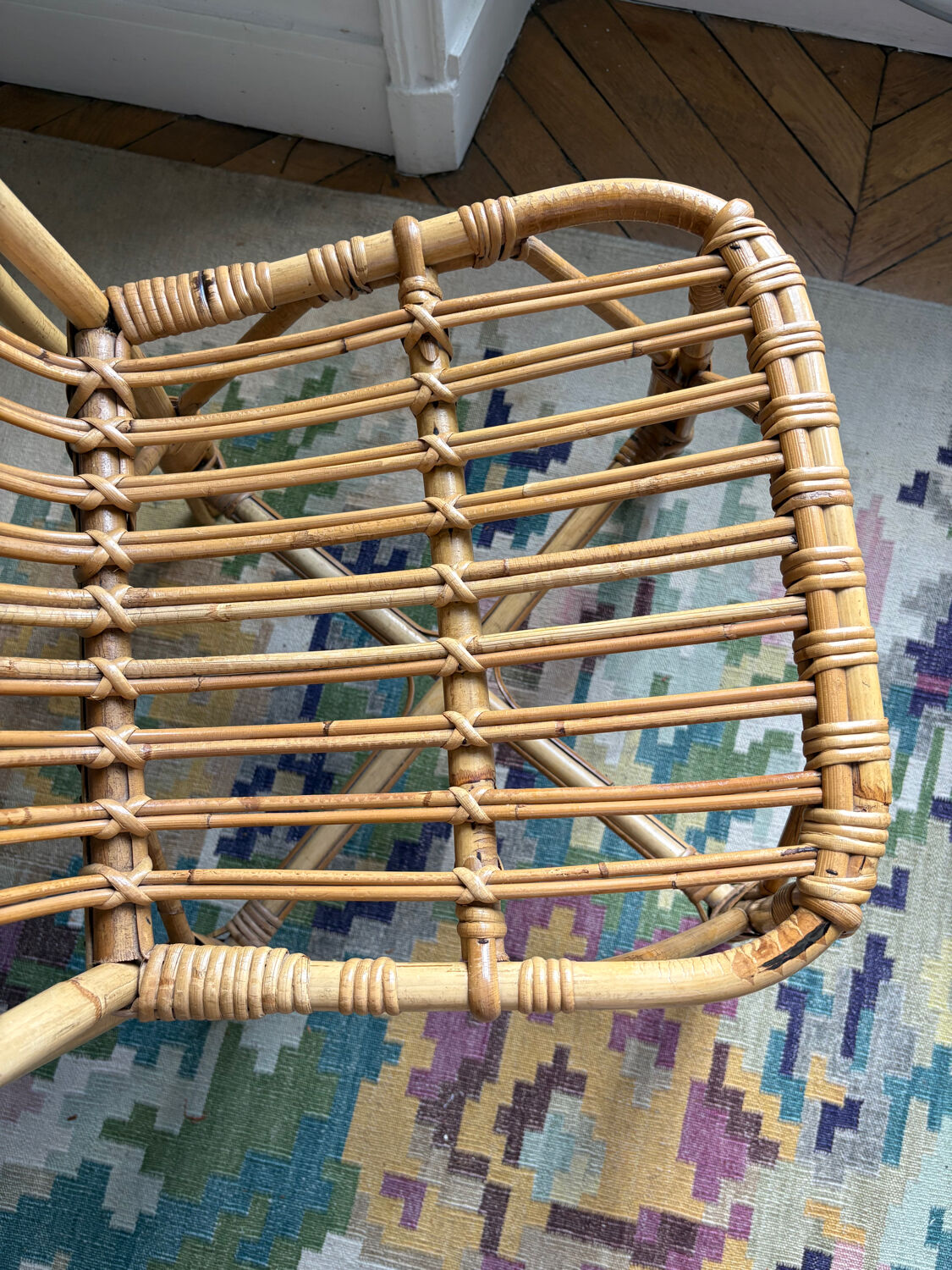 Rattan and bamboo chair from the 50s/60s.