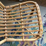 Rattan and bamboo chair from the 50s/60s.