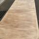 Extendable dining table in solid elm, Maison Regain brutalist 70s.