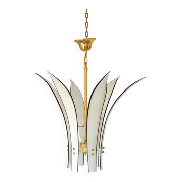 Lustre Vistosi Palms en verre de Murano, Italie, années 1970