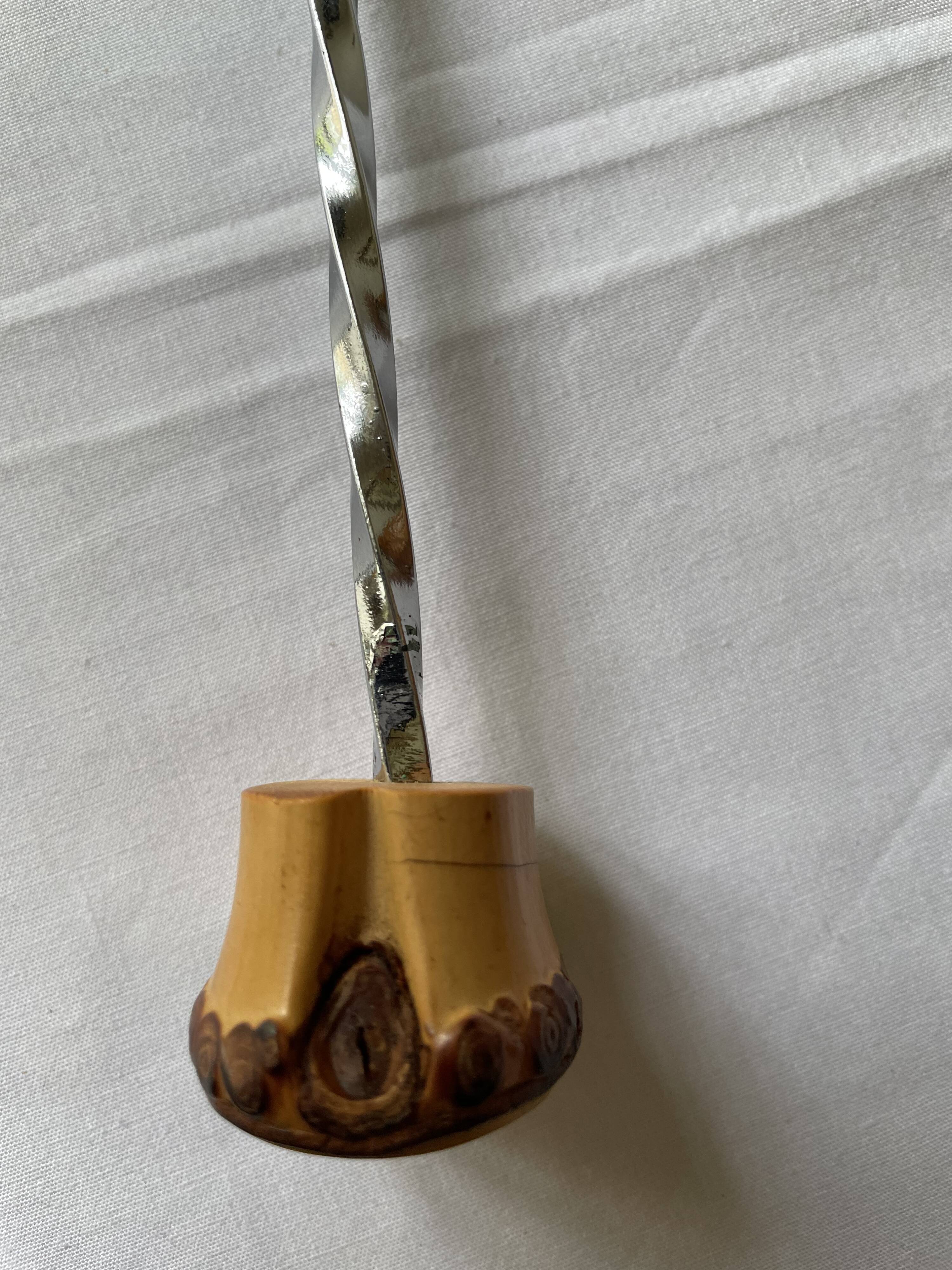 Vintage bamboo handle cutlery