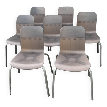 Lot de 7 chaises Ikea PS par Ehlen Johannson