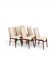 6 Scandinavian design chairs from the 1960s/70s by Johannes Andersen.