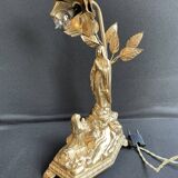 Lamp musical statue - Art Nouveau - Golden regulation - Early twentieth century