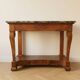 Console ancienne style Empire en acajou et plateau marbre