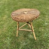 Rattan Tripod Stool