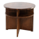Table basse circulaire moderniste française avec étagères, vers 1935