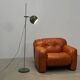 Green floor lamp by HKA Helsingin Kaasuvalo