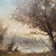 Tableau HST "Le pêcheur" signé Dervin avec cadre