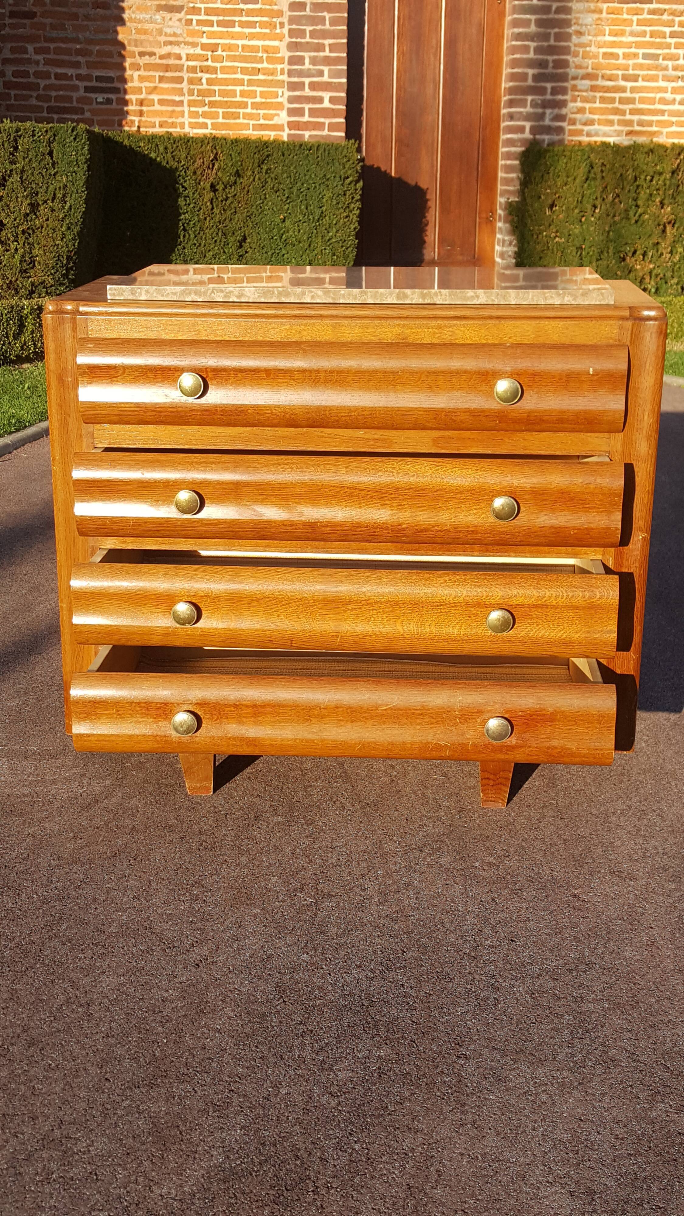 Vintage light wood dresser 1950