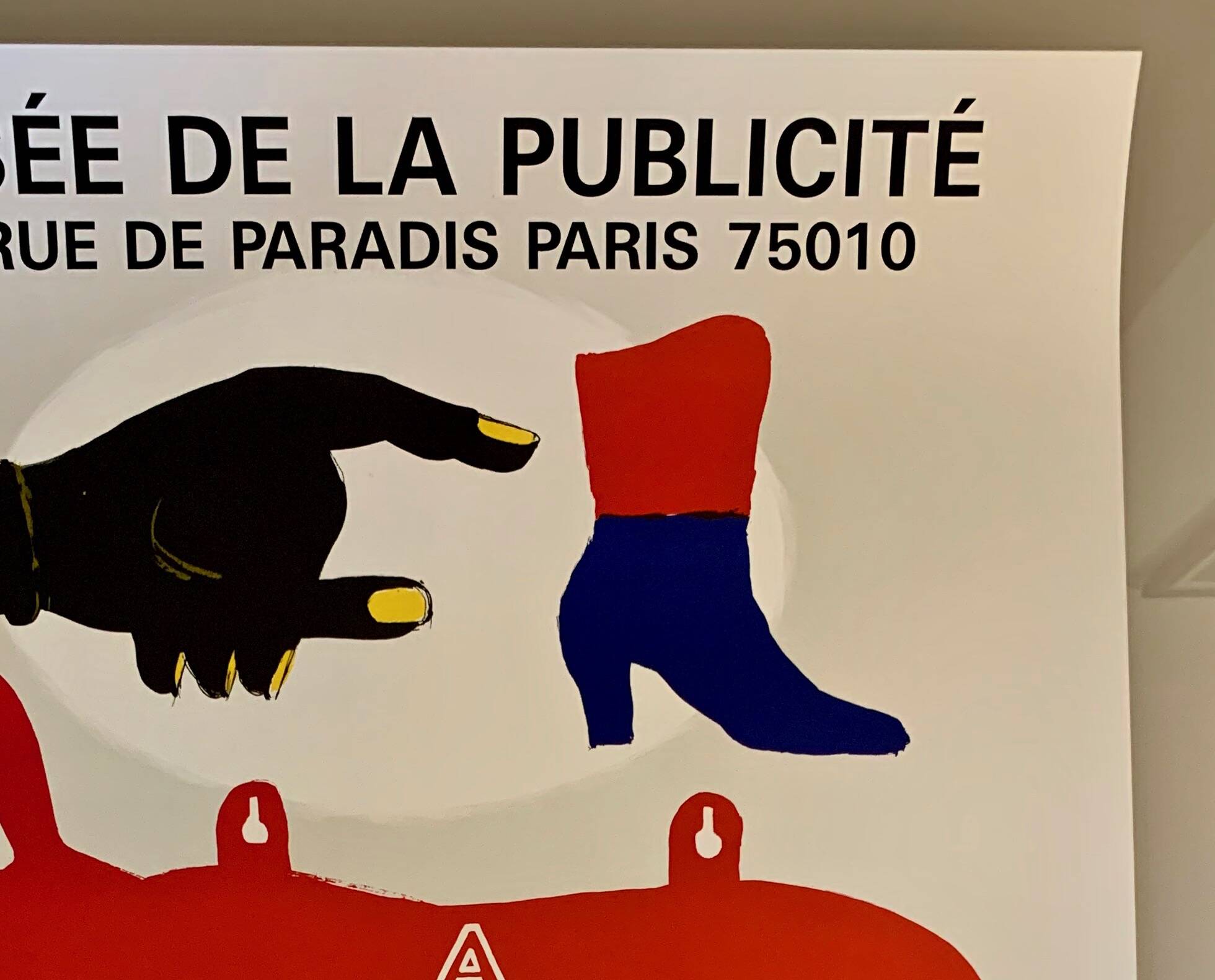 Lithographic print by the artist Lagrange for the exhibition “a la belle ensign