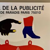 Lithographic print by the artist Lagrange for the exhibition “a la belle ensign