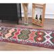 Tapis couloir vintage en laine et coton turc noué à la main 82x380