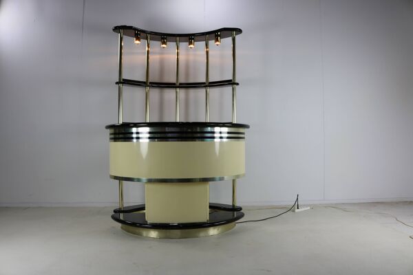 Bar bar par Harvey Guzzini pour Stilglass Donati, années 70