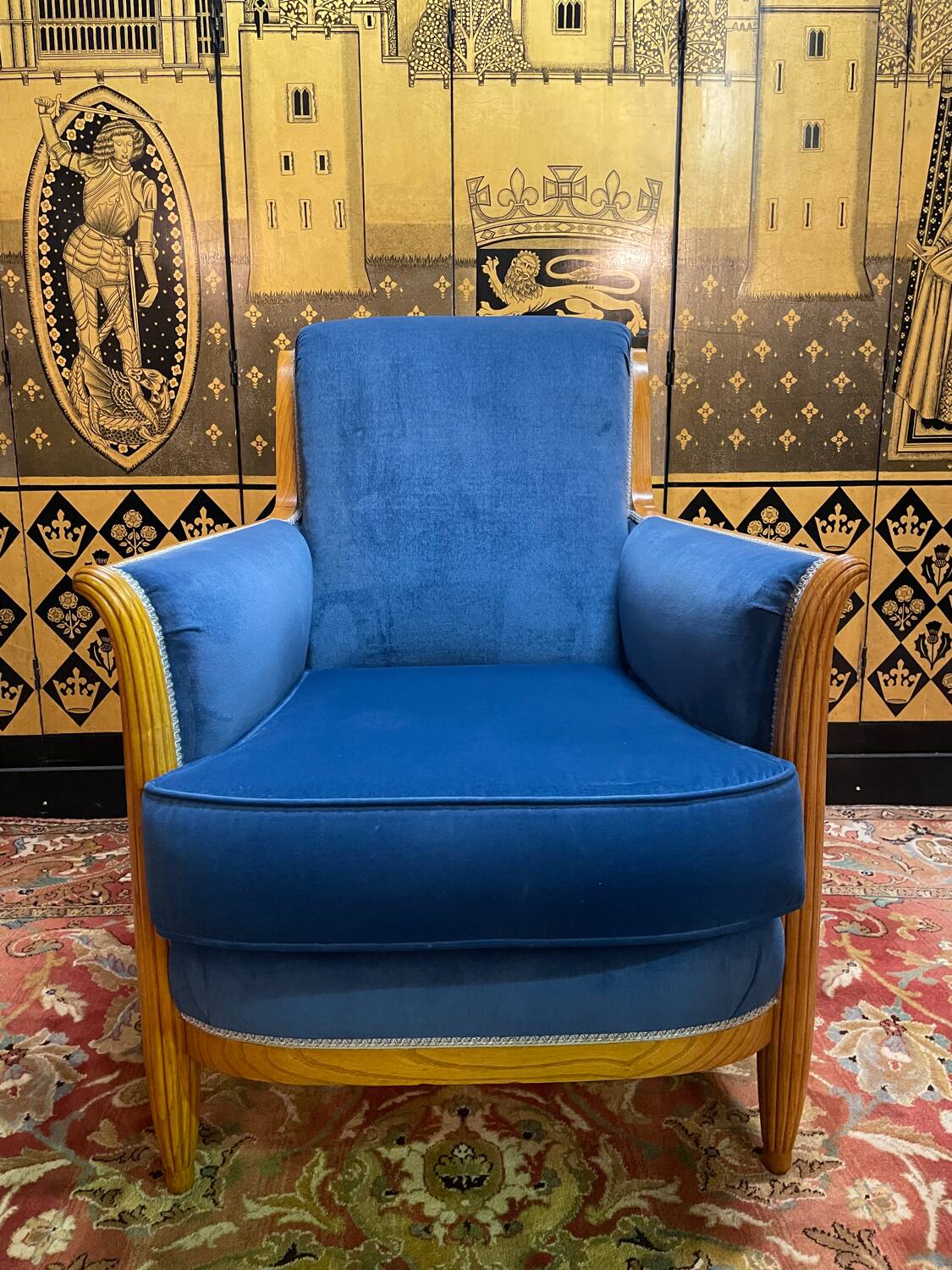 Armchair / Bergère restored Art Deco period