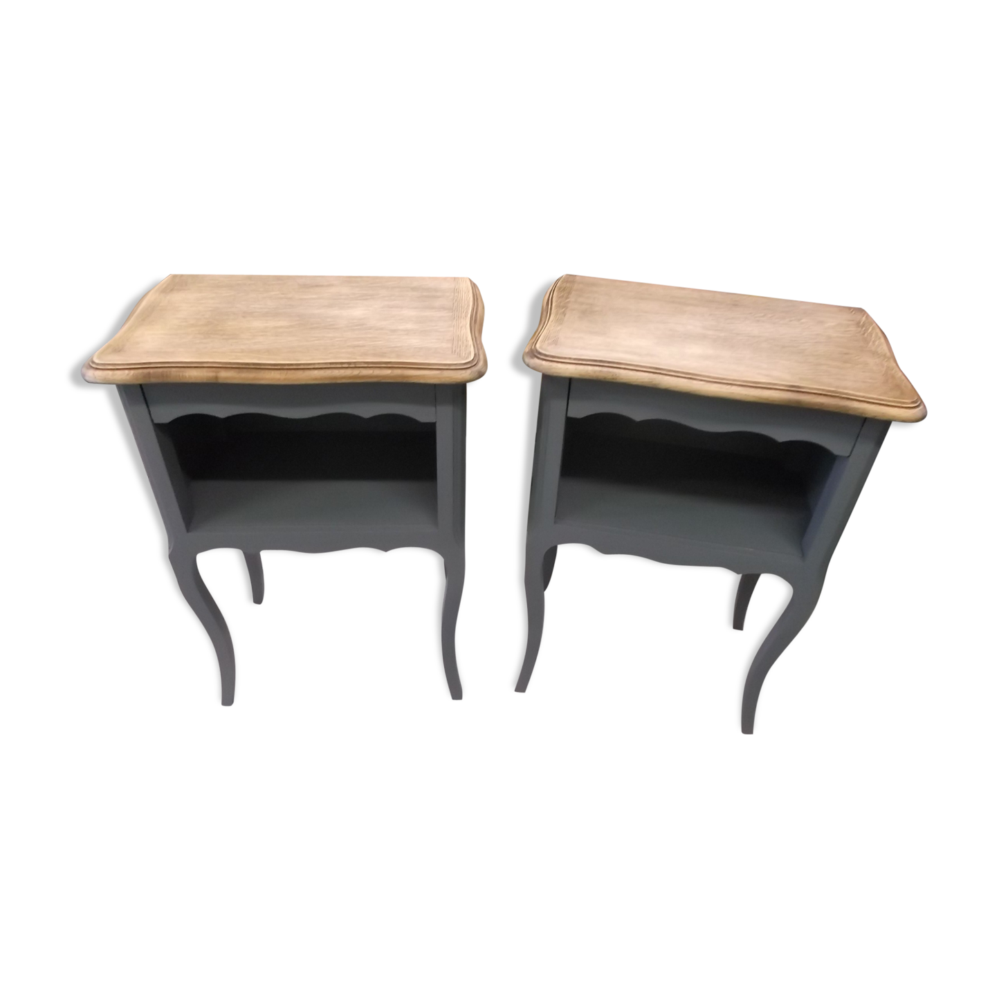 Pair of old bedside table