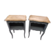 Pair of old bedside table