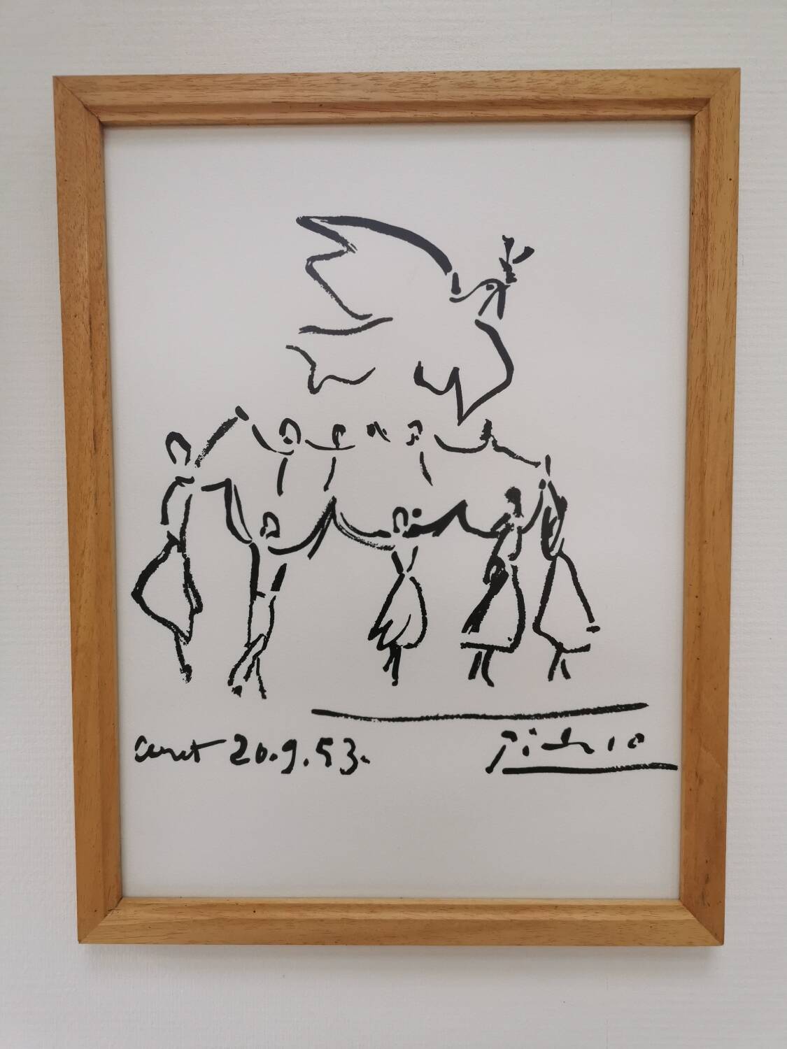 Picasso painting Sardana with a dove