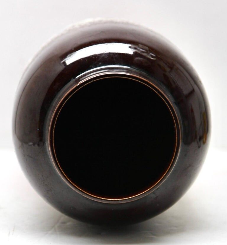 Red floor vase fat lava W-Germany '