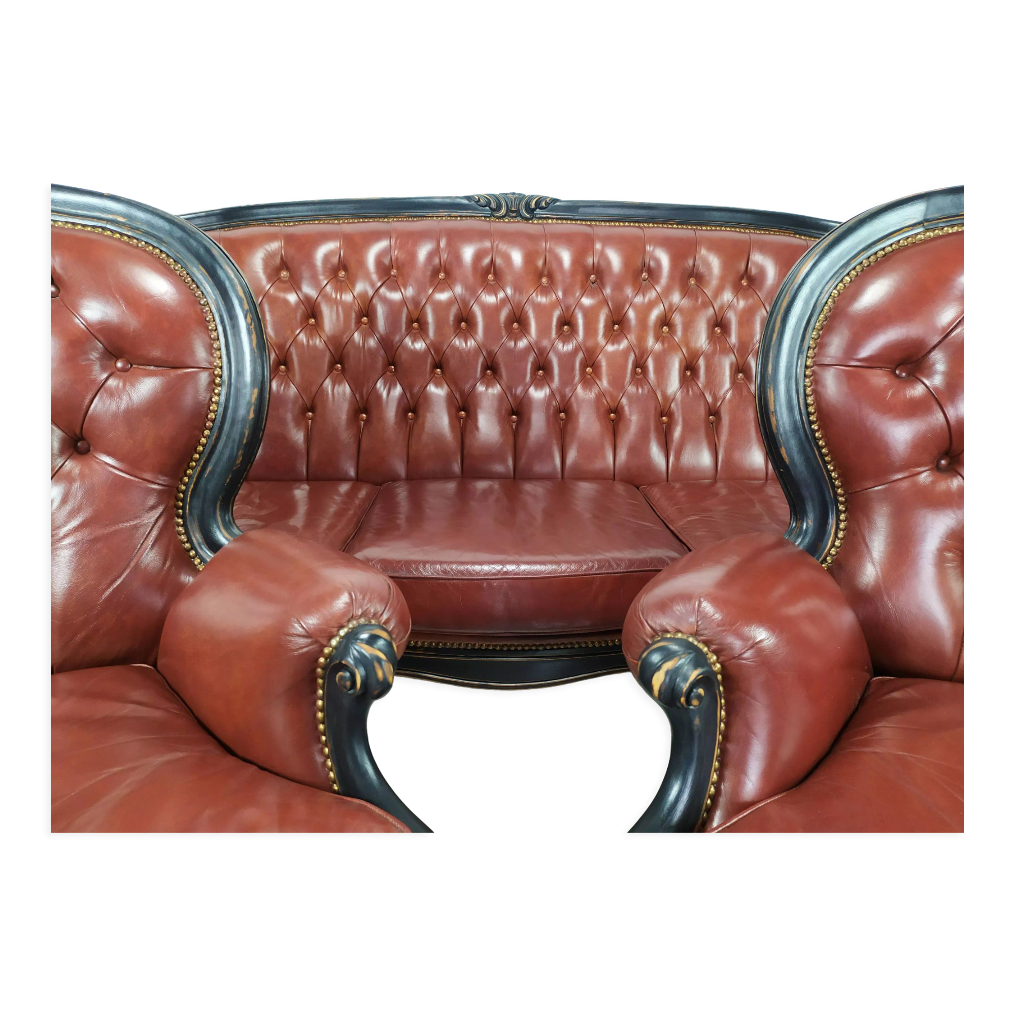 Salon Chesterfield burgundy