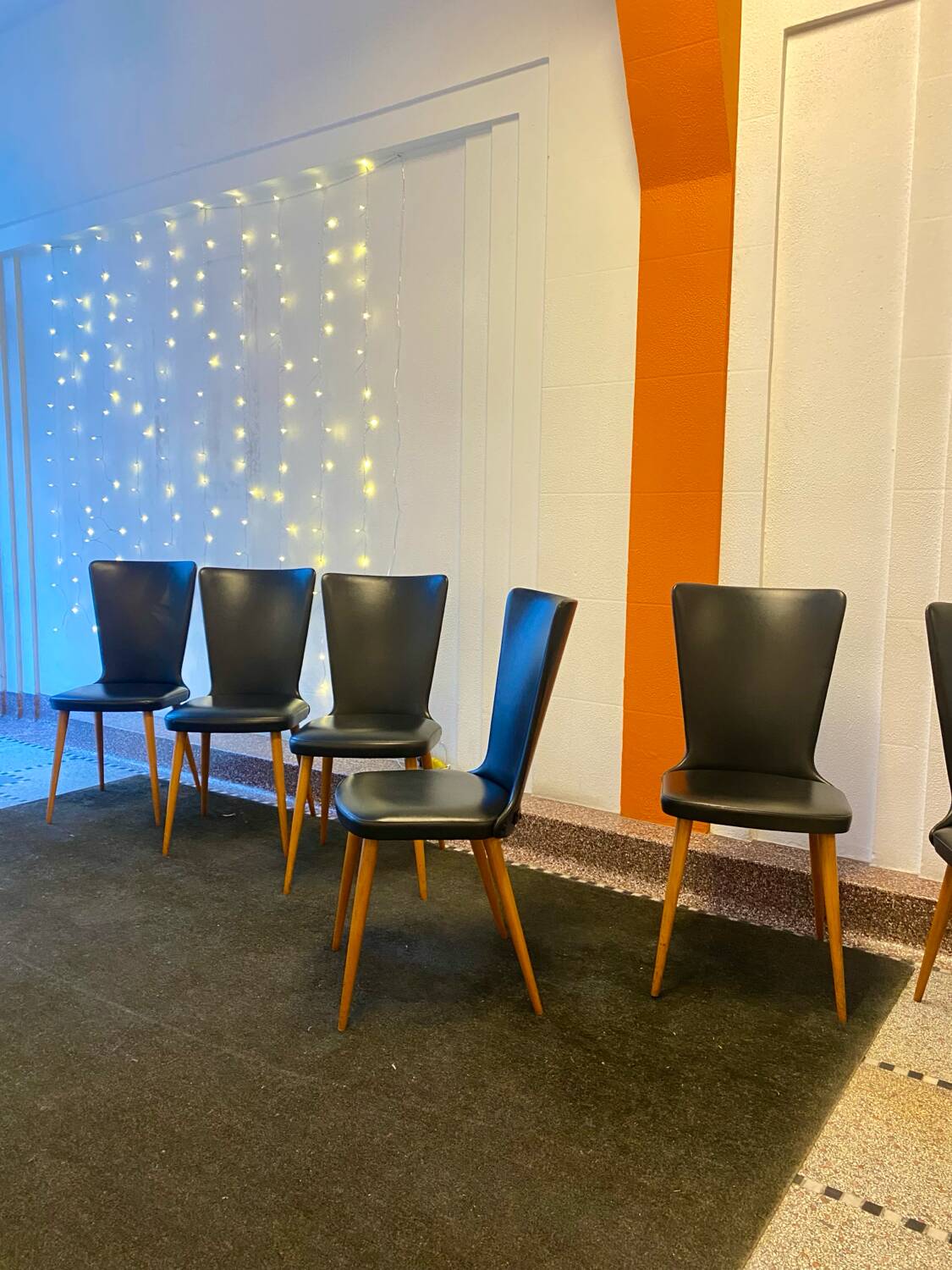 Set of 6 Essor chairs by Baumann 1960