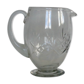 Pichet en verre ciselé 1l