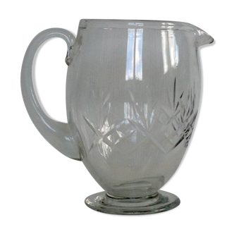 Chiseled glass 1 pitcher l