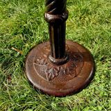 Cast iron vase on foot