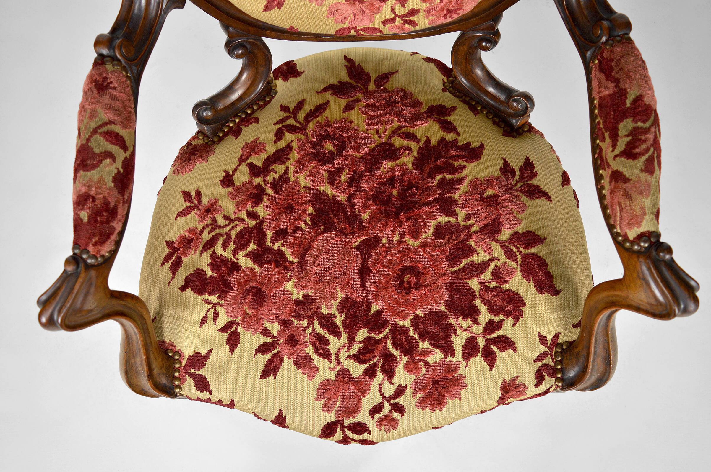Salon Napoléon III in mahogany, 7 elements, circa 1860
