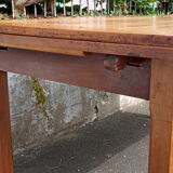 Elm farmhouse table with extensions 6/12 people