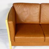 Brown Leather 2 Seater Sofa