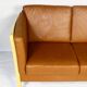 Brown Leather 2 Seater Sofa