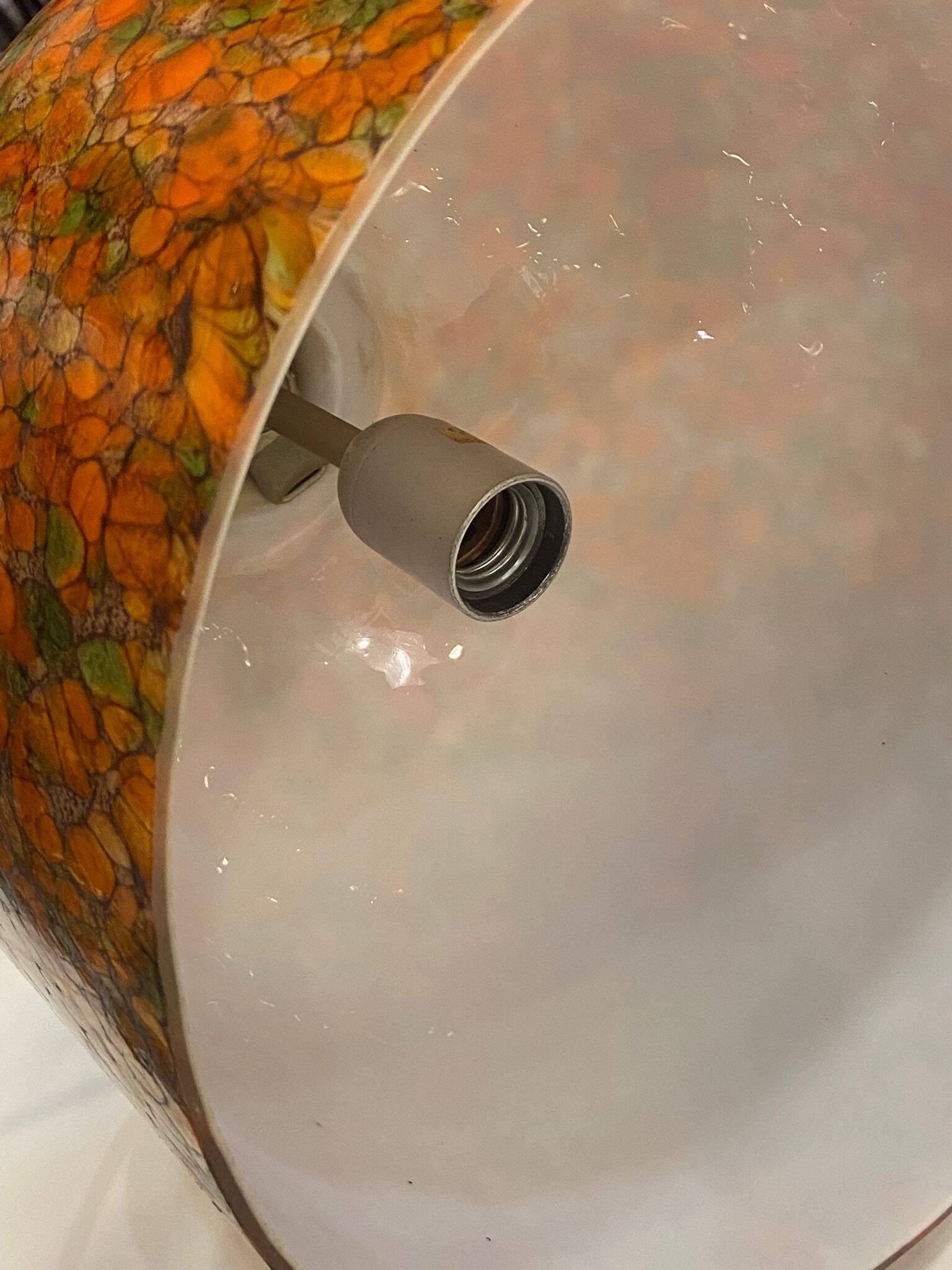 Lampara by Vidrio Millefiori, Peill & Putzler, Mid-century, Naranja, 70's –