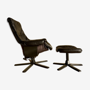 Lounge chair et ottoman Göte Möbler - 1970