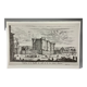 Affiche d'après lithographie d'Israel Silvestre du 18e s  "Ancienne vue du Château de la Bastille"