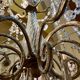 Italian Cut Crystal and Glass Beads Cage Chandelier, 1800s
