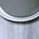 Large Round Vintage Ceramic Light Mirror Space Age 68cm - 1970s