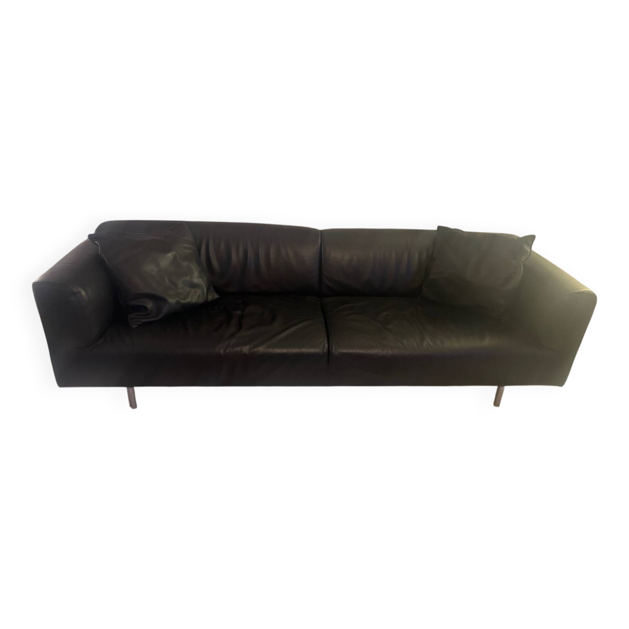 Canapé Cassina MET 250 – Pierre Lissoni – 4 places – Cuir noir