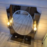 Vintage Italian mirror style ISA, Fontana Arte, 1970s.