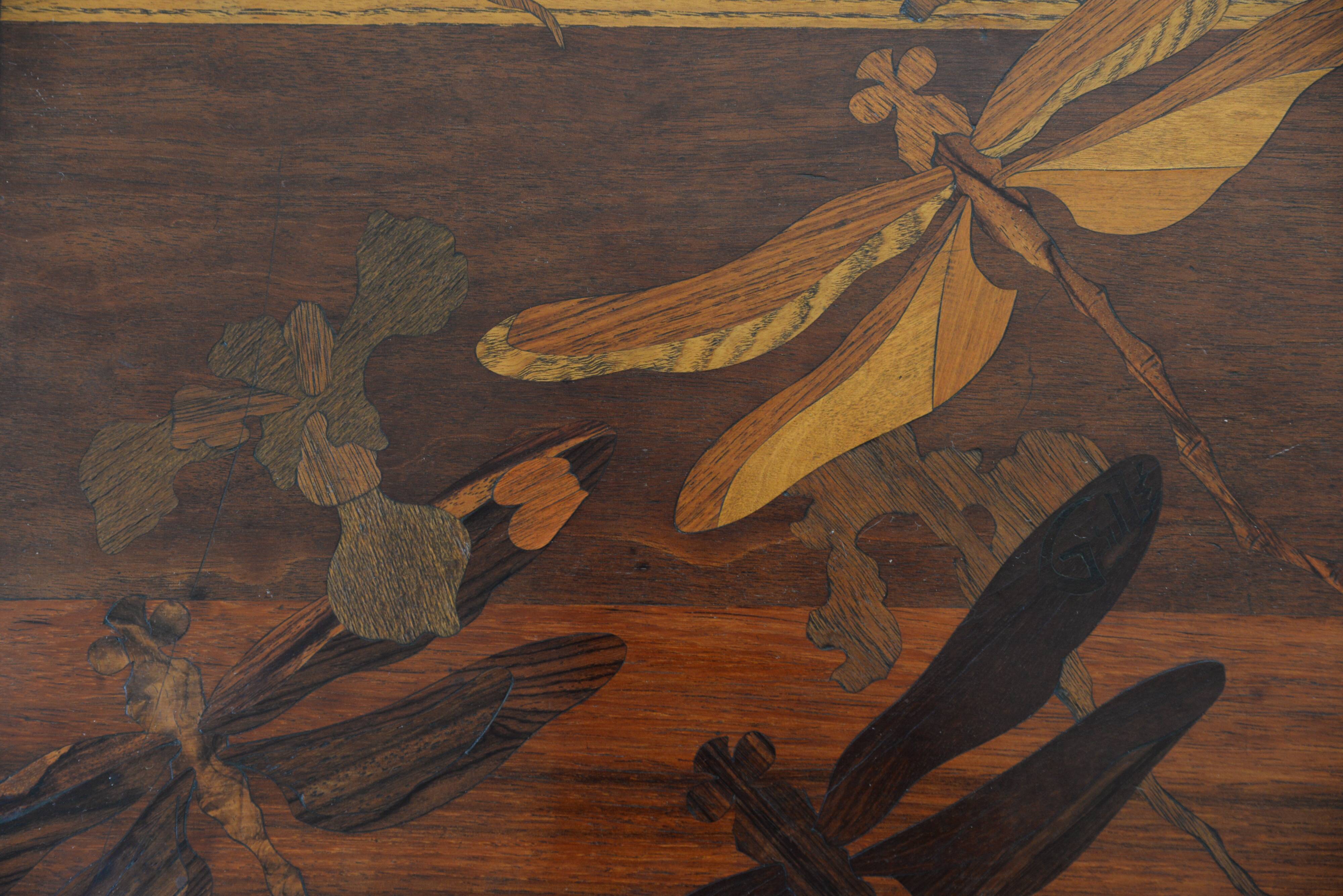 Set of 4 nesting tables by Emile Gallé