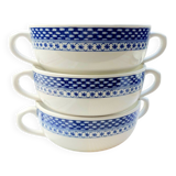 6 Royal Boch handle bowls